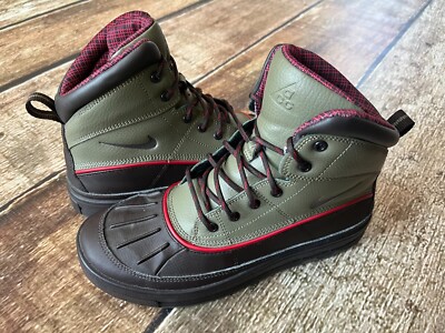 NIKE ACG WOODSIDE 2 HIGH TD BLACK TEA HIKING BOOT DUCK BOYS SIZE 7Y EXCELLENT