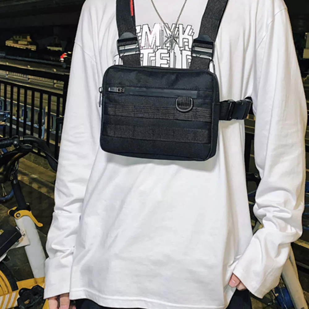 Hip-Hop Men Chest Rig Bag Fashion Unisex Outdoor Vest Backpacks Travel Chest  Pack Sling Bag