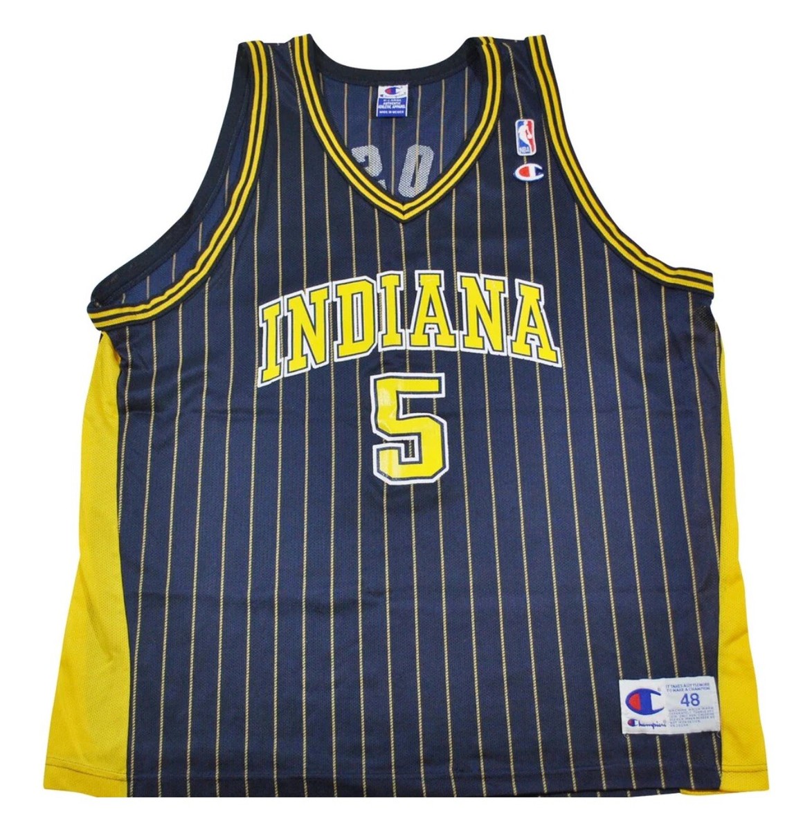 Vintage Champion Brand Indiana Pacers Jalen Rose Jersey Size X