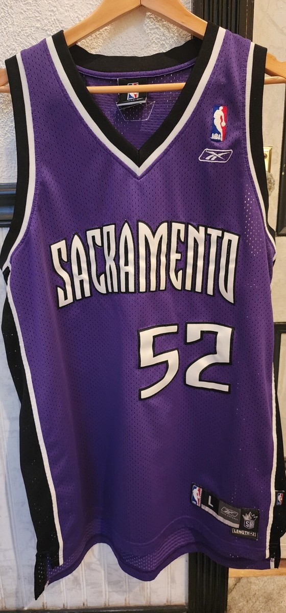 RARE VTG NBA Reebok Sacramento Kings Brad Miller Jersey 52 Mens