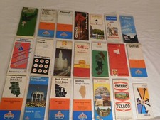 21 Oil Company Road Maps Vintage 1970's Amoco, Exxon, Mobil, Shell,Standard,Tex.
