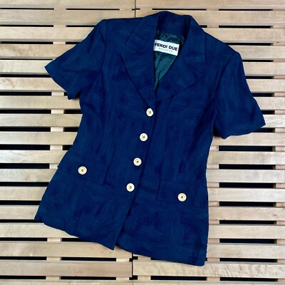 Women s Blazer Short Sleeve Fendi Due Exclusive Size 40