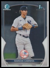 2023 Bowman Marcos Cabrera Chrome Prospects New York Yankees 568