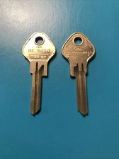 2x Key Blank for Vintage Desoto glove box/trunk 1935 to 1938  (1199DR)