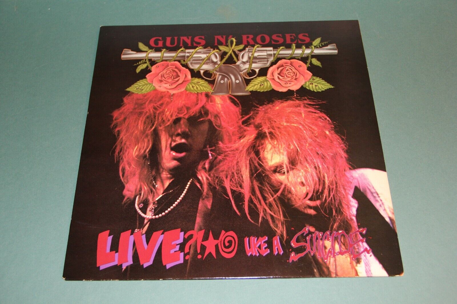 GUNS N' ROSES LIVE LIKE A SUICIDE 1986 ORIGINAL STERLING UZI NM- LP RECORD