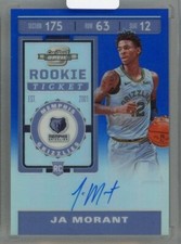 JA Morant [Autograph Blue] #106 Prices | 2019 Panini Contenders