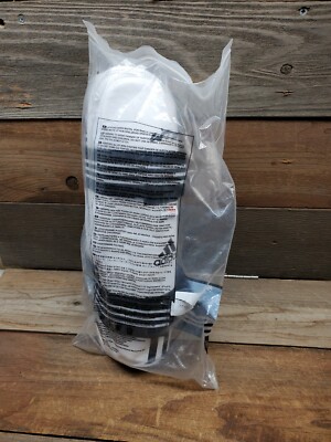 Adidas Men WTF KTA Taekwondo Shin Guards White Black Protector Shin-Pad XL