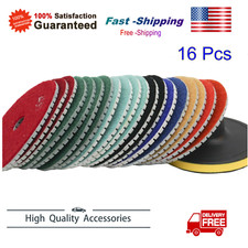 16pc Diamond Wet Polishing Pad 4inch Pad for Granite Stone Concrete Marble Floor