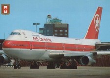AIR CANADA BOEING 747 AIRCRAFT POSTCARD AIRPLANE AIRLINE AVIATION 2