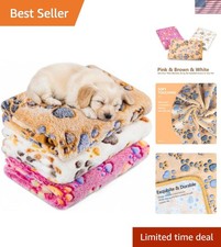 Lightweight Coral Velvet Dog Blankets - Perfect for Small to Large Pets