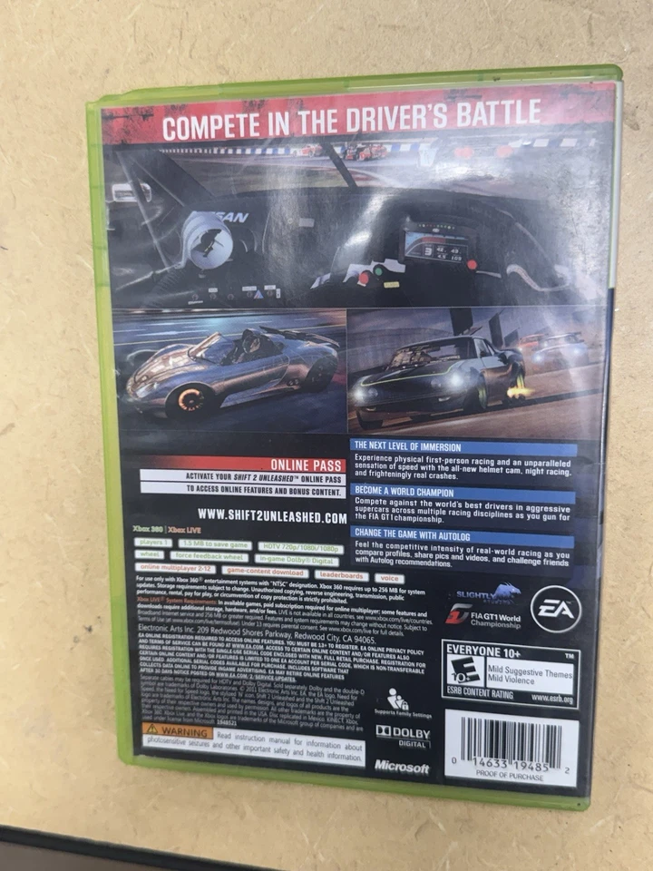 Shift 2: Unleashed -- (Microsoft Xbox 360, 2011) - Image 2 of 4
