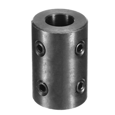 Shaft Coupling 5/8'' Bore 1-1/4'' OD 2'' Length Rigid Coupling 4 Set Screws