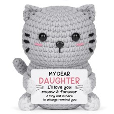 Giftasy Daughter Gifts, Daughter Birthday Gifts  Handmade Crochet Cute Cat, P...
