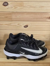 Nike Alpha Huarache Elite 4 Black MCS Baseball Cleat FD6221-003 Men's Size 9