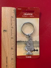 Vintage Crappie Key Ring By The Hillman Group Cincinnati, OH Made In USA NOS