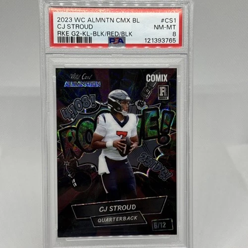 2023 Wild Card Alumination CMX C.J. Stroud #CS1 Houston #6/12 PSA 8 Football 🔥