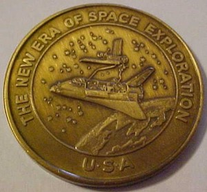 1981 Space Shuttle Columbia Commemorative Medal "New Era Of Space Exploration"