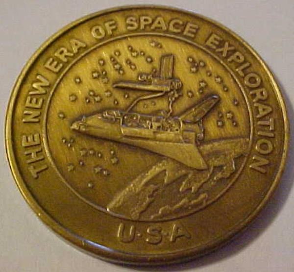 1981 Space Shuttle Columbia Commemorative Medal "New Era Of Space Exploration"