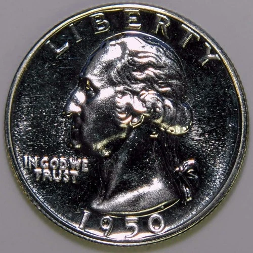 1950 Proof Washington Quarter Gem BU k034