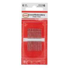 Colonial Needle Embroidery 6 Needles-16/Pkg