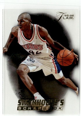 1996 Fleer Skybox 1995-96 Flair NBA No. S23 Jerry Stackhouse's Scrapbook Acetate