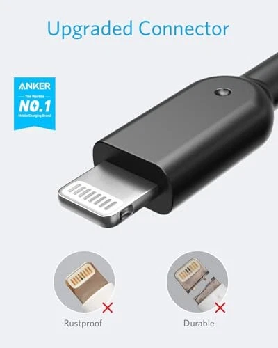 Anker PowerLine II Lightning Cable Apple MFi Certified Ultra-Durable Compatible - Image 2 of 4