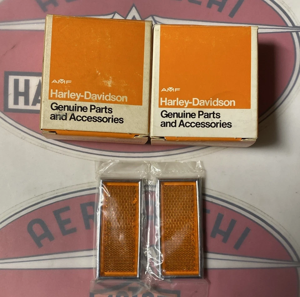 Harley Aermacchi MC65 Z90 TX125 SX125 72-74 Sprint NOS Juego de reflectores de faros Foto 2 de 4