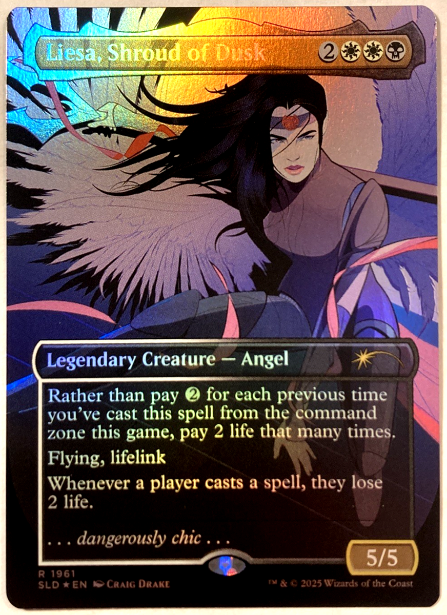 MTG Liesa, Shroud of Dusk (Rainbow Foil) Secret Lair Slay the Day