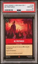PSA 10 💎 Be Prepared 128/204 The First Chapter 2023 Disney Lorcana #128