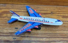 TWA Japanese Tin Toy Airplane 23 Japan Vintage N501AC