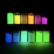 12 Colors Glow in the Dark Pigment Powder - 5g/0.18 oz Each Bottle Epoxy Resi...
