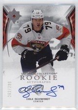 2021 Upper Deck Ultimate Collection Rookies 262/299 Cole Schwindt #186 Auto 0b3