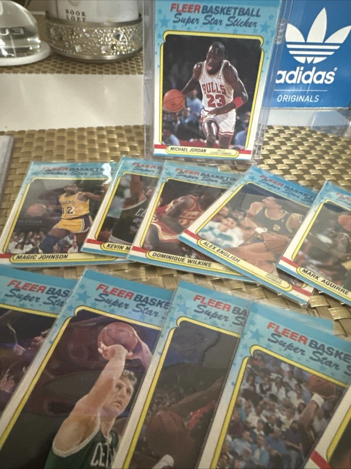 1988/89 Fleer Basketball Super Star Sticker Set Michael Jordan + Hoops Goat 💥 - Image 4 of 4