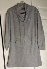 Ralph Lauren Grey Sweatshirt Tunic Dress Sz Medium