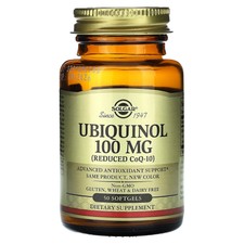Ubiquinol (Reduced CoQ10), 50 Softgels (100 m...