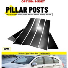 For Chevrolet Captiva 2009-2018 Black B Pillar Posts Door Window Trim Cover Kit