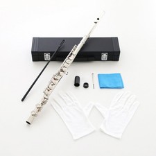 Beginner's Flute Set, Cupronickel, for Students and Beginners, 16-Hole, C Key, P