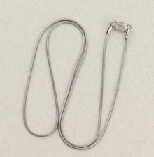 Sterling Silver Snake Chain Chain Necklace 18" inch 1mm