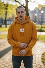 Jordan Essentials Fleece Pull-Over Men's Hoodie Chutney, Size: L, DR3087-712