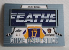 Jimmy Carson - 2017-18 Leaf Stickwork, Game-Used Stick S/N-2/5 - #GS-31