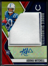 2024 Phoenix RPA Adonai Mitchell Autograph Rookie Silhouettes RED Patch AUTO /99