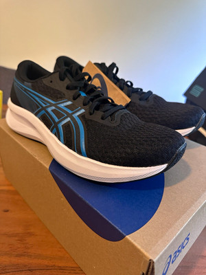 ASICS Patriot 14 Herren Laufschuhe Mesh atmungsaktiv Schwarz/Blau EU 42,5 US 9