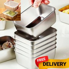 6Pcs Food Storage Containers with Lids Meal Prep Containers Reusable Stainless