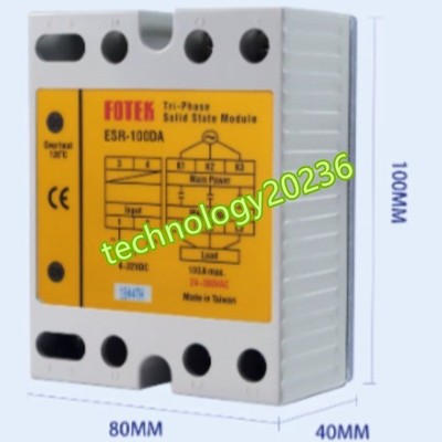 1PC Neu FOTEK 380V ESR-100DA Solid-state relay #CL