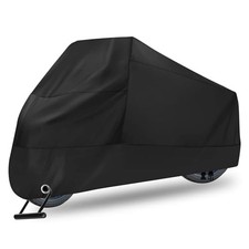 Motorcycle Cover Waterproof: Durable Heavy Duty Motorcycle 210D - 104 Inch