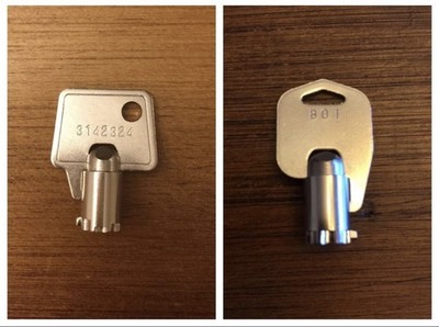 Hyosung ATM Bezel and cassette Keys set of 2 keys