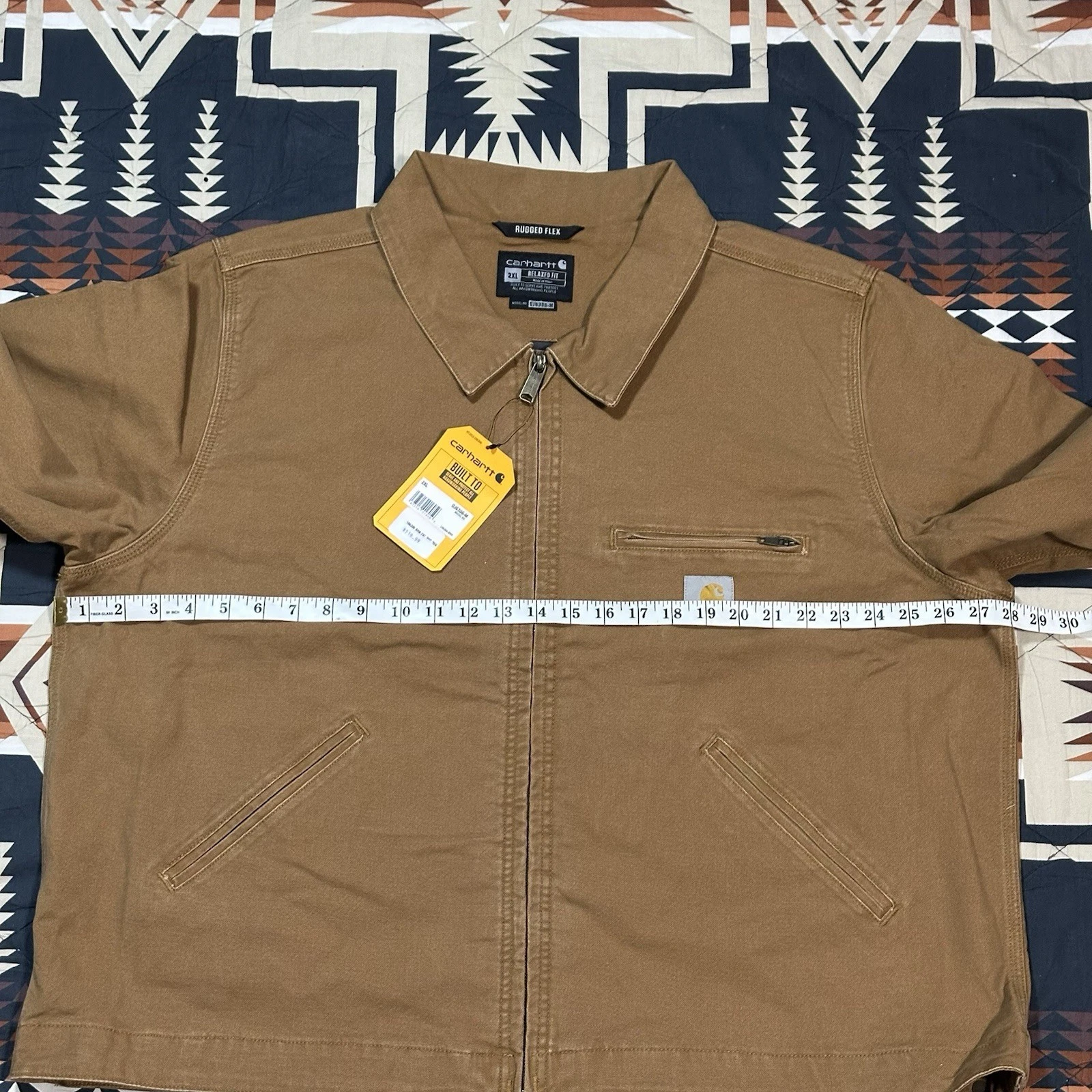 Carhartt Duck Detroit Rugged Flex 0J6306-M Workwear Jacket Men’s XXL Relaxed Fit image 5