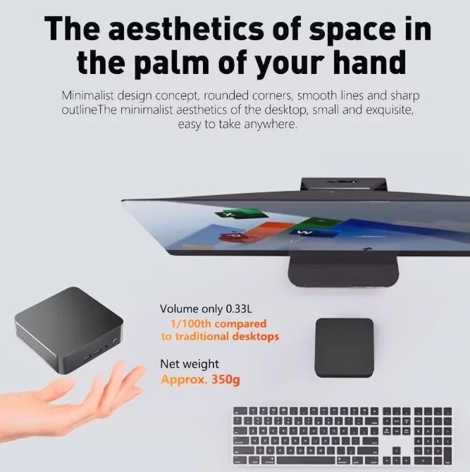 Mini PC - Windows 11 - Core i9 8950HK - 16 GB RAM DDR4 - 256 GB M2 SSD - Image 3 of 4