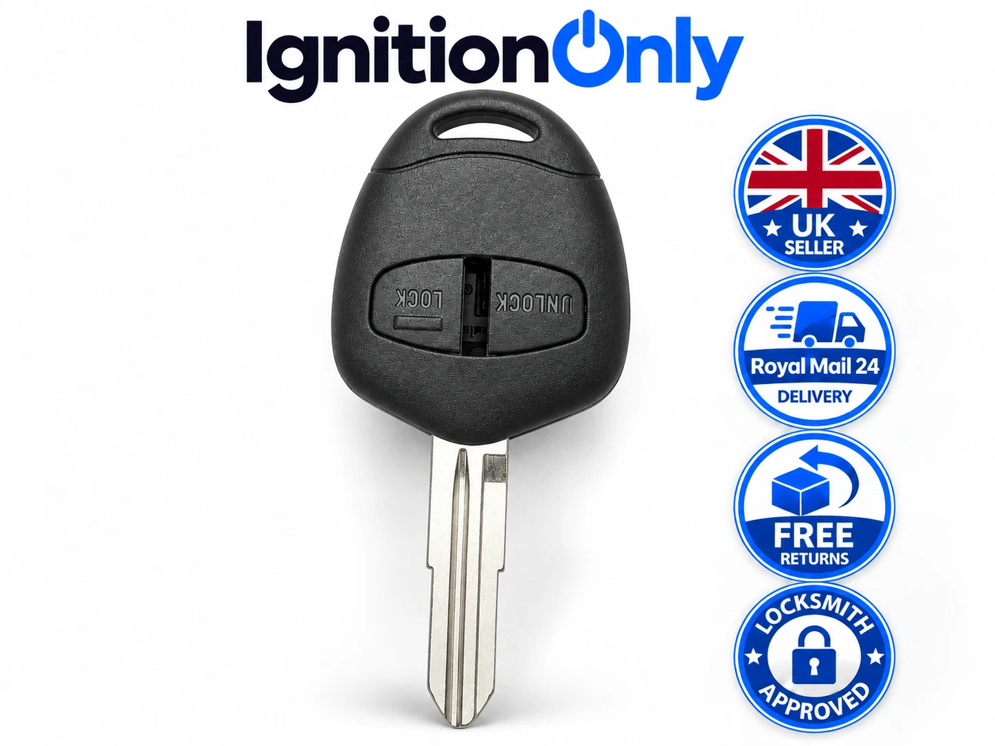Mitsubishi L200 2 button MIT8 key case — main image