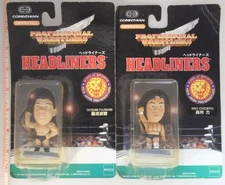 TATSUMI FUJINAMI & RIKI CHOSYU FIGURE SET NJPW NEW JAPAN PRO WRESTLING WWE